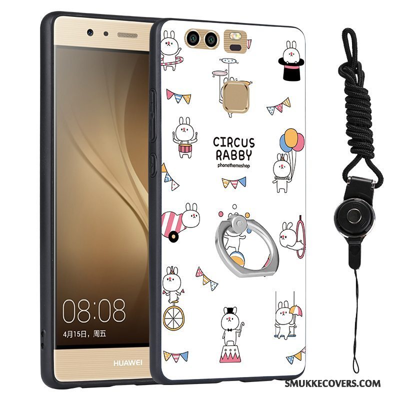 Etui Huawei P9 Malet Hård Telefon, Cover Huawei P9 Relief Trend Hængende Ornamenter