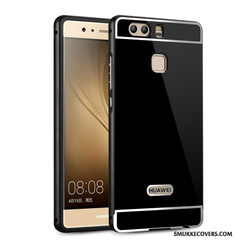 Etui Huawei P9 Metal Sølv Telefon, Cover Huawei P9 Beskyttelse Bagdæksel Ramme