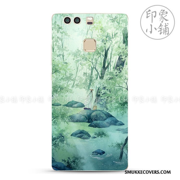 Etui Huawei P9 Plus Blød Frisk Telefon, Cover Huawei P9 Plus Beskyttelse Kunst Kinesisk Stil