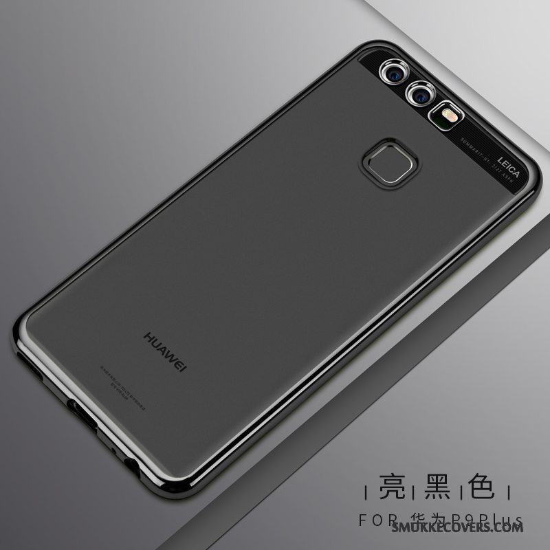 Etui Huawei P9 Plus Blød Tynd Telefon, Cover Huawei P9 Plus Beskyttelse Gennemsigtig Guld