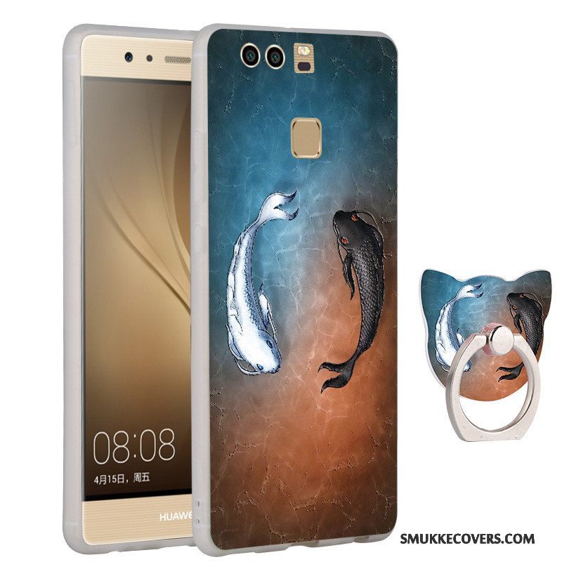 Etui Huawei P9 Plus Farve Telefonnubuck, Cover Huawei P9 Plus Blød Anti-fald