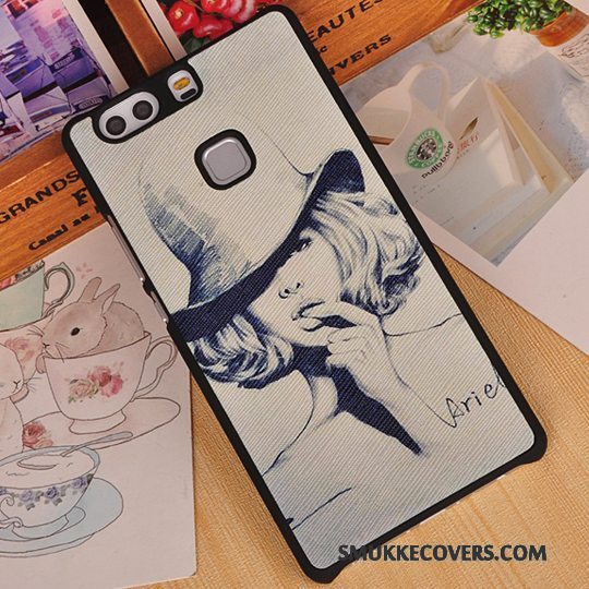 Etui Huawei P9 Plus Kreativ Anti-fald Hård, Cover Huawei P9 Plus Cartoon Telefontynd