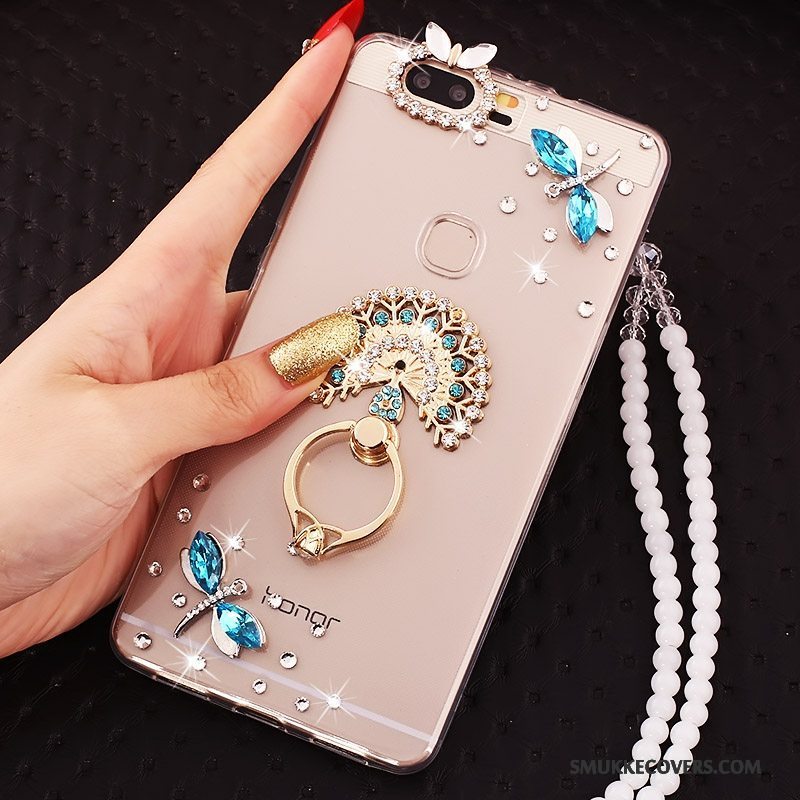 Etui Huawei P9 Plus Kreativ Ring Af Personlighed, Cover Huawei P9 Plus Support Hængende Hals Hængende Ornamenter
