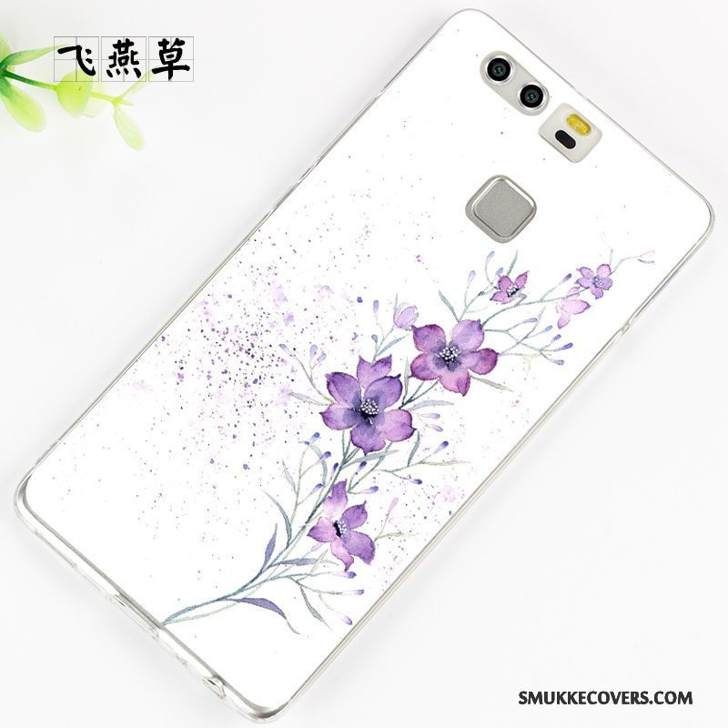 Etui Huawei P9 Plus Kreativ Telefonsort, Cover Huawei P9 Plus Silikone Hvid Af Personlighed
