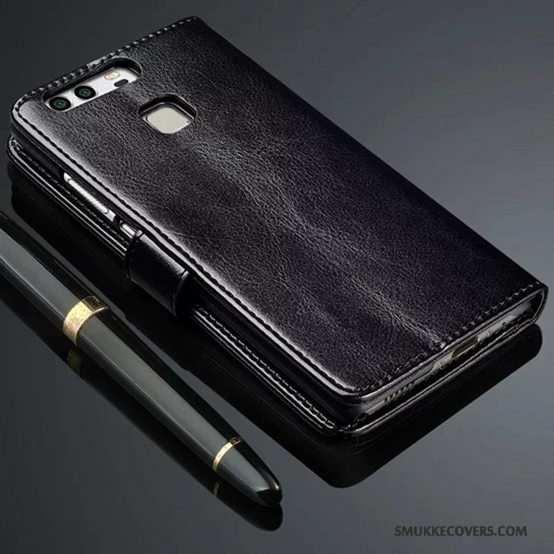 Etui Huawei P9 Plus Læder Anti-fald Telefon, Cover Huawei P9 Plus Beskyttelse