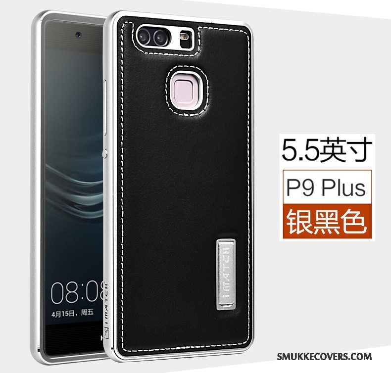 Etui Huawei P9 Plus Læder Telefonmesh, Cover Huawei P9 Plus Metal Anti-fald Business