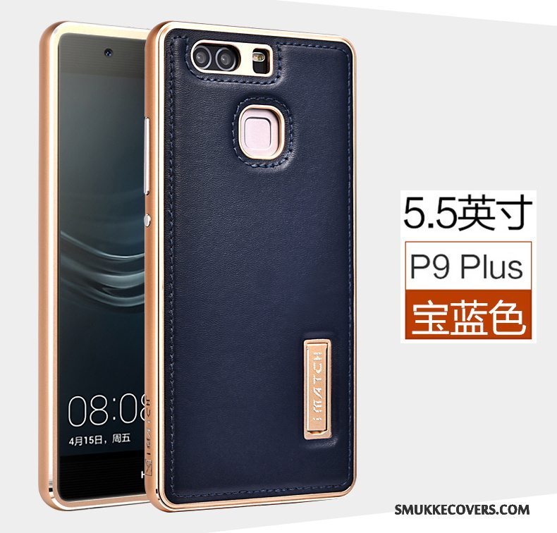 Etui Huawei P9 Plus Læder Telefonmesh, Cover Huawei P9 Plus Metal Anti-fald Business