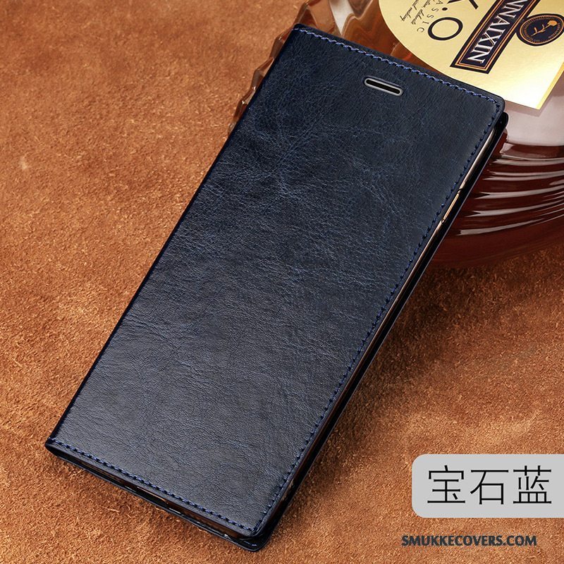 Etui Huawei P9 Plus Læder Telefonsort, Cover Huawei P9 Plus Folio Simple Anti-fald