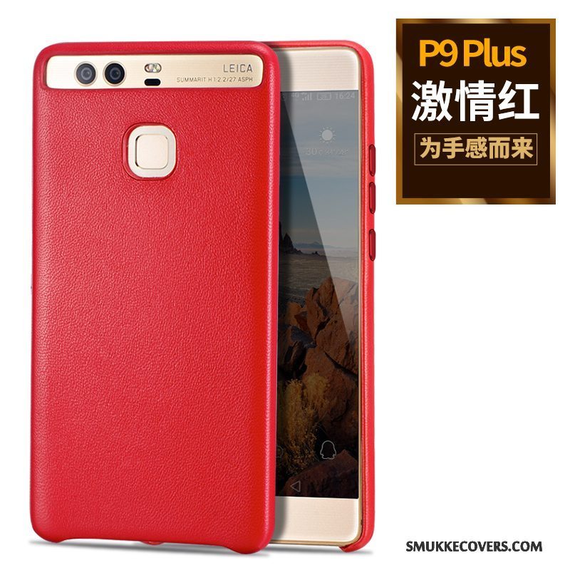 Etui Huawei P9 Plus Læder Tynd Telefon, Cover Huawei P9 Plus Beskyttelse Business Høj Kvalitet