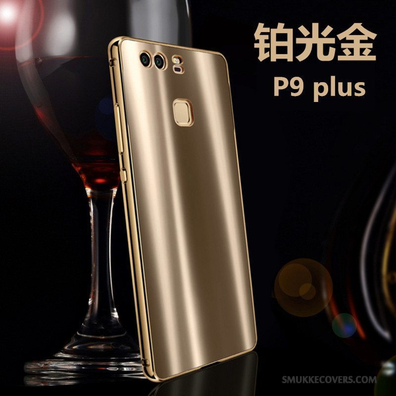 Etui Huawei P9 Plus Metal Hård Anti-fald, Cover Huawei P9 Plus Beskyttelse Guld Telefon