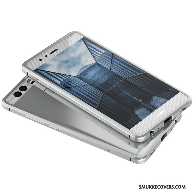 Etui Huawei P9 Plus Metal Tynd Anti-fald, Cover Huawei P9 Plus Beskyttelse Simple Guld
