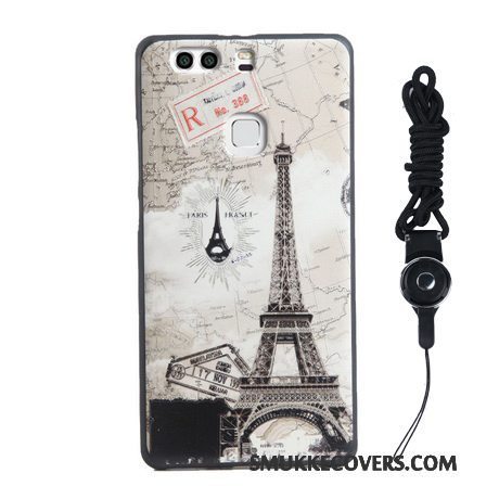 Etui Huawei P9 Plus Relief Ny Hængende Ornamenter, Cover Huawei P9 Plus Farve Trend Telefon