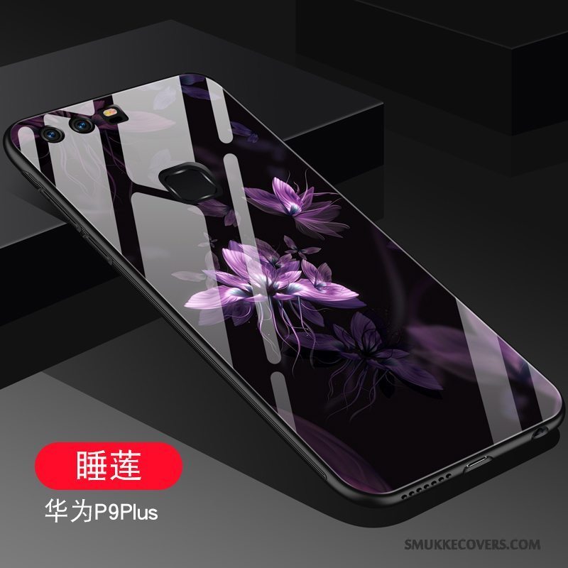 Etui Huawei P9 Plus Silikone Af Personlighed Mørkeblå, Cover Huawei P9 Plus Beskyttelse Trend Glas