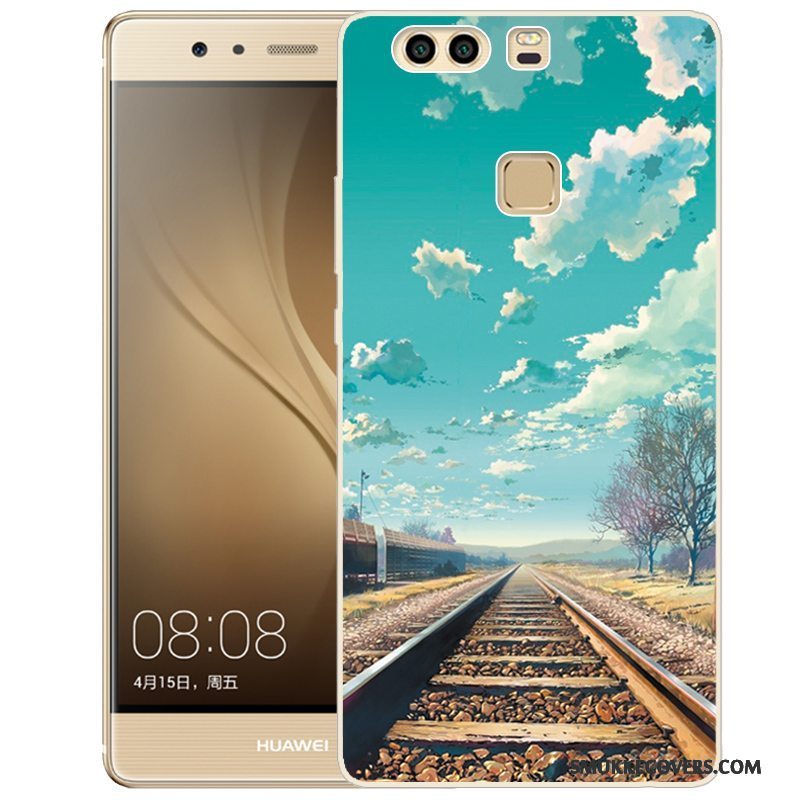 Etui Huawei P9 Plus Silikone Telefonlyserød, Cover Huawei P9 Plus Malet