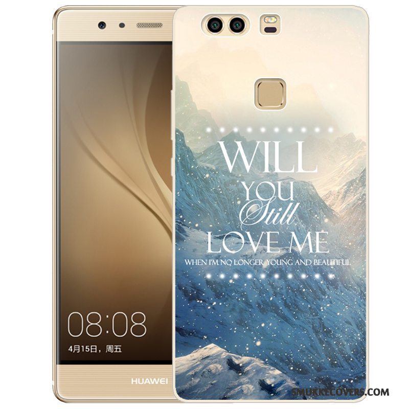 Etui Huawei P9 Plus Silikone Telefonlyserød, Cover Huawei P9 Plus Malet