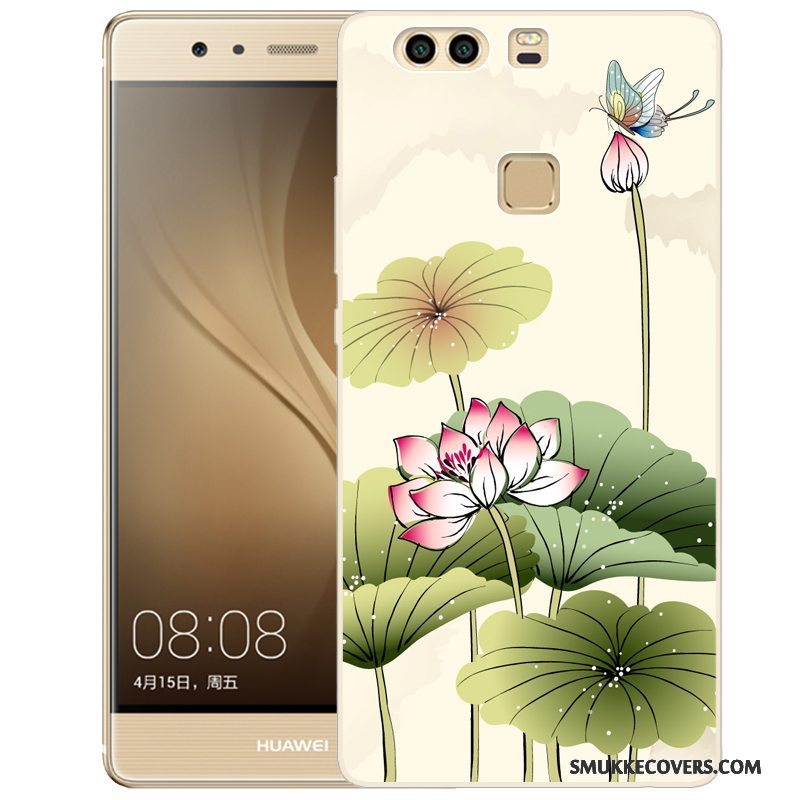 Etui Huawei P9 Plus Silikone Telefonlyserød, Cover Huawei P9 Plus Malet
