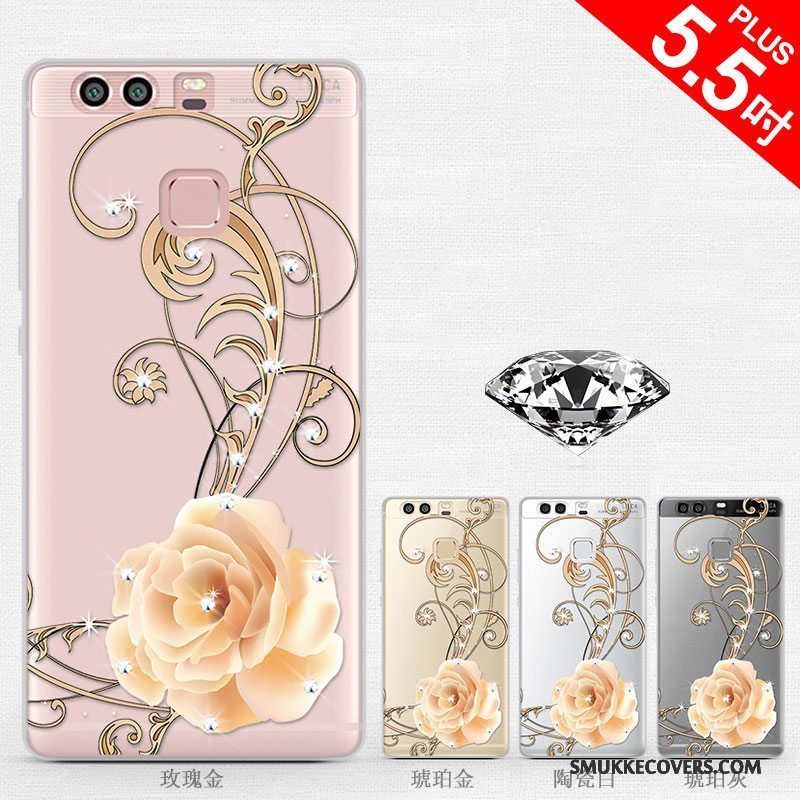 Etui Huawei P9 Plus Strass Anti-fald Telefon, Cover Huawei P9 Plus Silikone Af Personlighed Trend