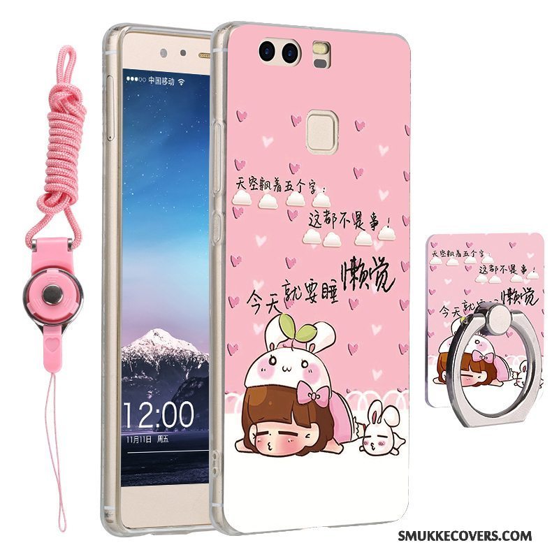 Etui Huawei P9 Plus Tasker Gul Telefon, Cover Huawei P9 Plus Blød Anti-fald Tredimensionale