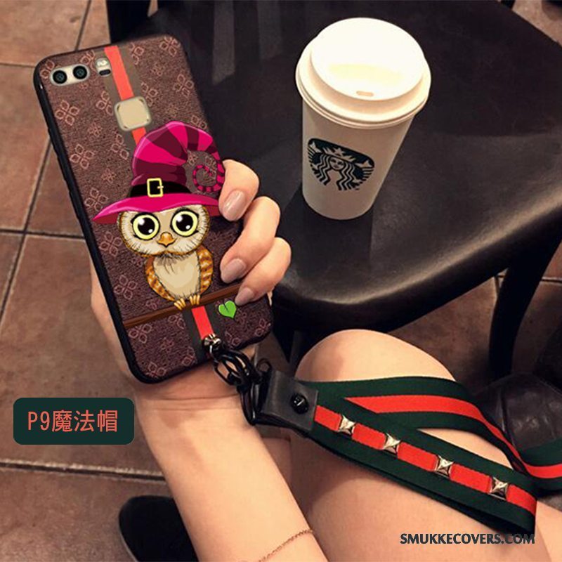 Etui Huawei P9 Plus Tasker Trend Anti-fald, Cover Huawei P9 Plus Beskyttelse Hængende Ornamenter Telefon
