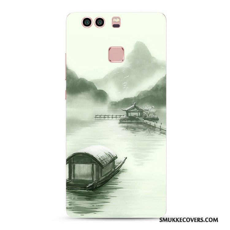 Etui Huawei P9 Plus Tasker Vind Blækmaleri, Cover Huawei P9 Plus Beskyttelse Telefonhåndmalet
