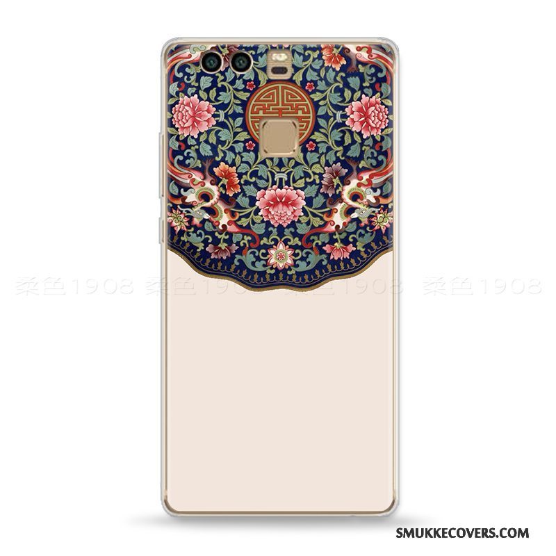 Etui Huawei P9 Plus Vintage Mønster Ungdom, Cover Huawei P9 Plus Relief Etnisk Vind