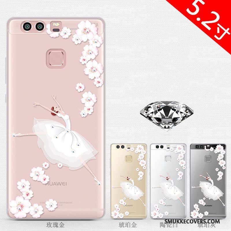 Etui Huawei P9 Strass Af Personlighed Trend, Cover Huawei P9 Silikone Telefonsmuk