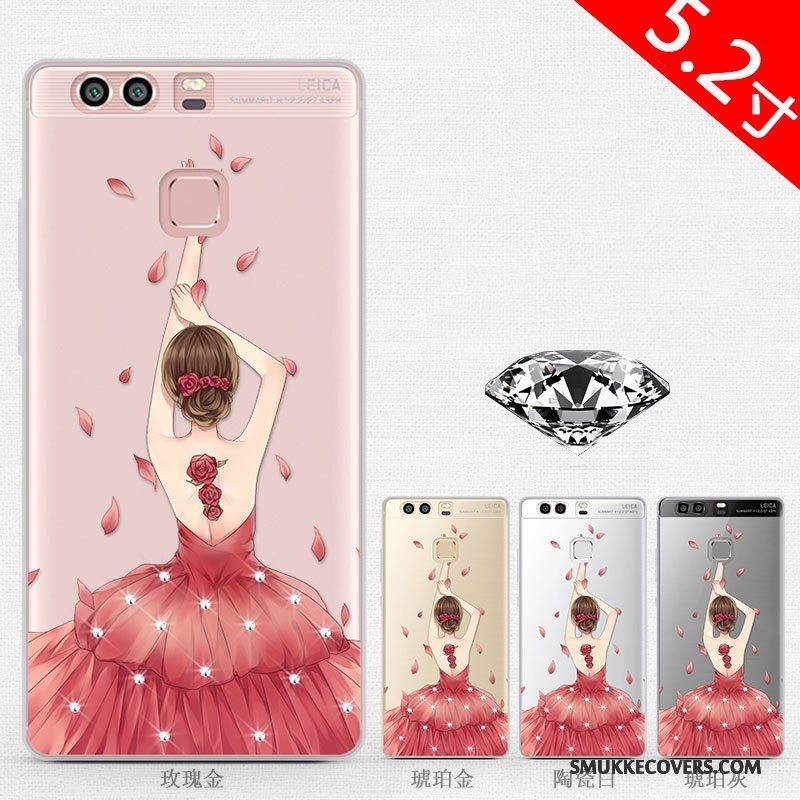 Etui Huawei P9 Strass Af Personlighed Trend, Cover Huawei P9 Silikone Telefonsmuk