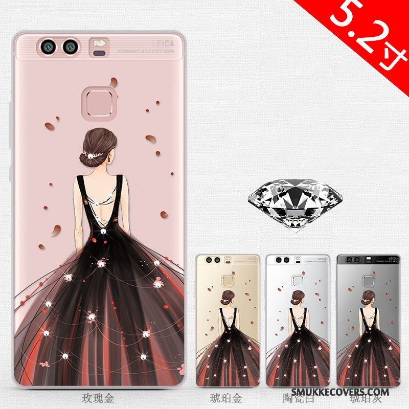 Etui Huawei P9 Strass Af Personlighed Trend, Cover Huawei P9 Silikone Telefonsmuk