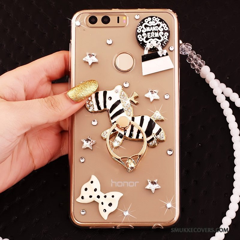 Etui Huawei P9 Strass Guld Ring, Cover Huawei P9 Beskyttelse Telefon