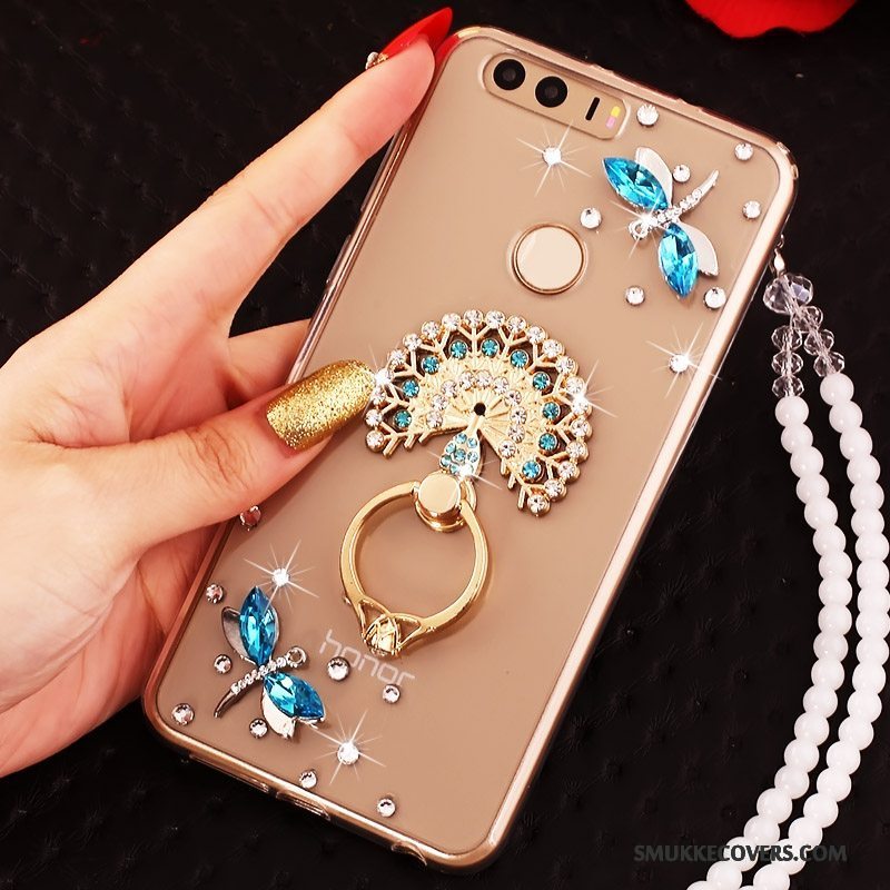 Etui Huawei P9 Strass Guld Ring, Cover Huawei P9 Beskyttelse Telefon