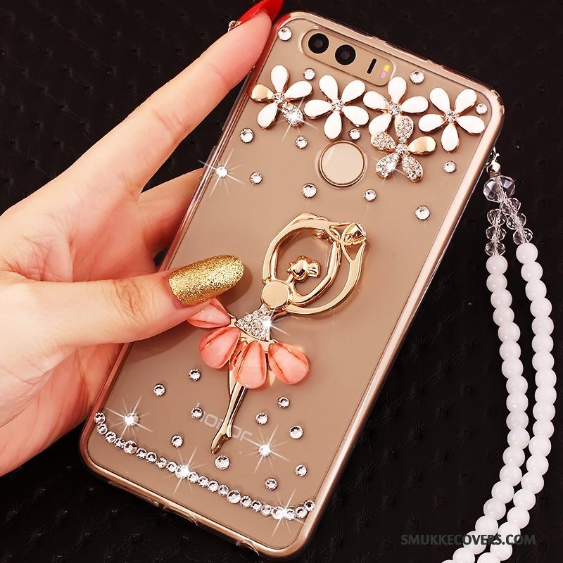 Etui Huawei P9 Strass Guld Ring, Cover Huawei P9 Beskyttelse Telefon