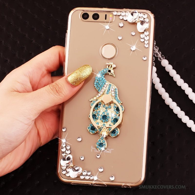 Etui Huawei P9 Strass Guld Ring, Cover Huawei P9 Beskyttelse Telefon