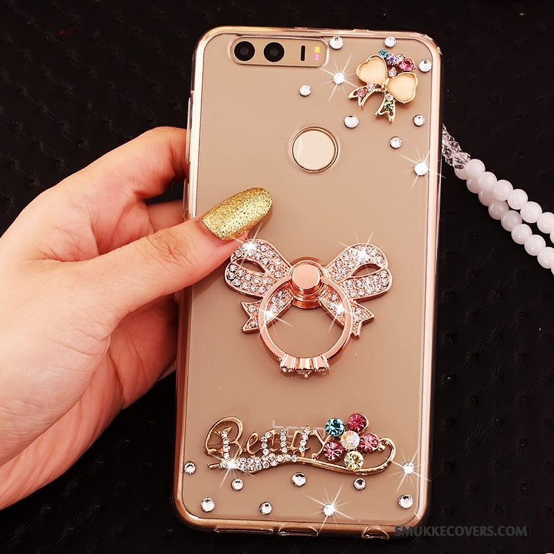 Etui Huawei P9 Strass Guld Ring, Cover Huawei P9 Beskyttelse Telefon