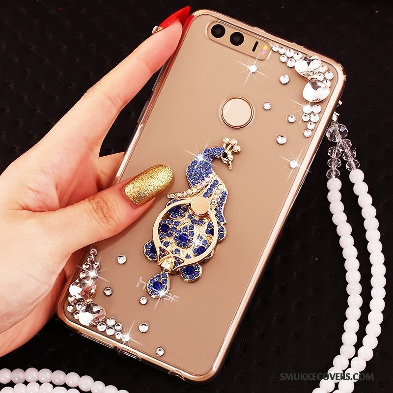 Etui Huawei P9 Strass Guld Ring, Cover Huawei P9 Beskyttelse Telefon