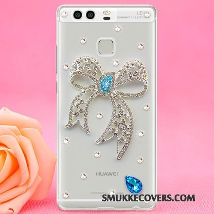 Etui Huawei P9 Strass Hård Telefon, Cover Huawei P9 Beskyttelse Gennemsigtig Tynd