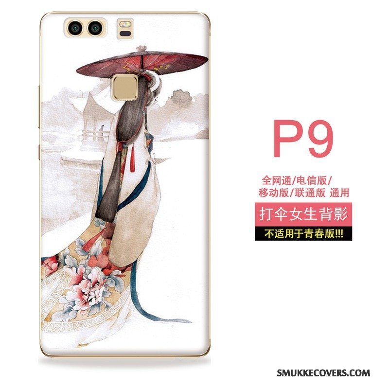 Etui Huawei P9 Tasker Kunst Telefon, Cover Huawei P9 Farve Hængende Ornamenter Vind