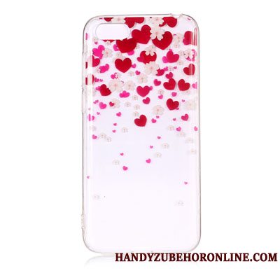 Etui Huawei Y5 2018 Blød Blå Hængende Ornamenter, Cover Huawei Y5 2018 Cartoon Telefon