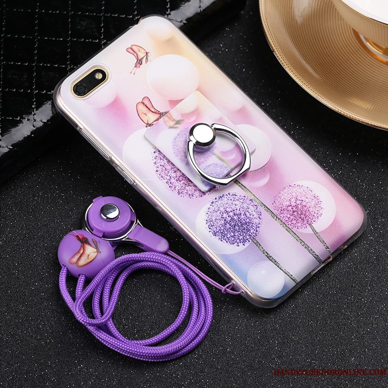 Etui Huawei Y5 2018 Blød Hængende Ornamenter Rød, Cover Huawei Y5 2018 Beskyttelse Telefonring