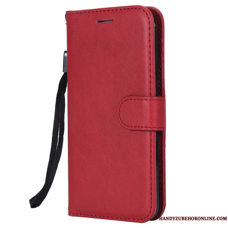 Etui Huawei Y5 2018 Blød Solid Farve Lilla, Cover Huawei Y5 2018 Læder Telefonanti-fald