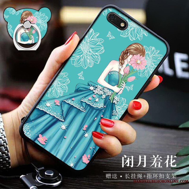 Etui Huawei Y5 2018 Blød Telefongul, Cover Huawei Y5 2018 Support Af Personlighed Trend