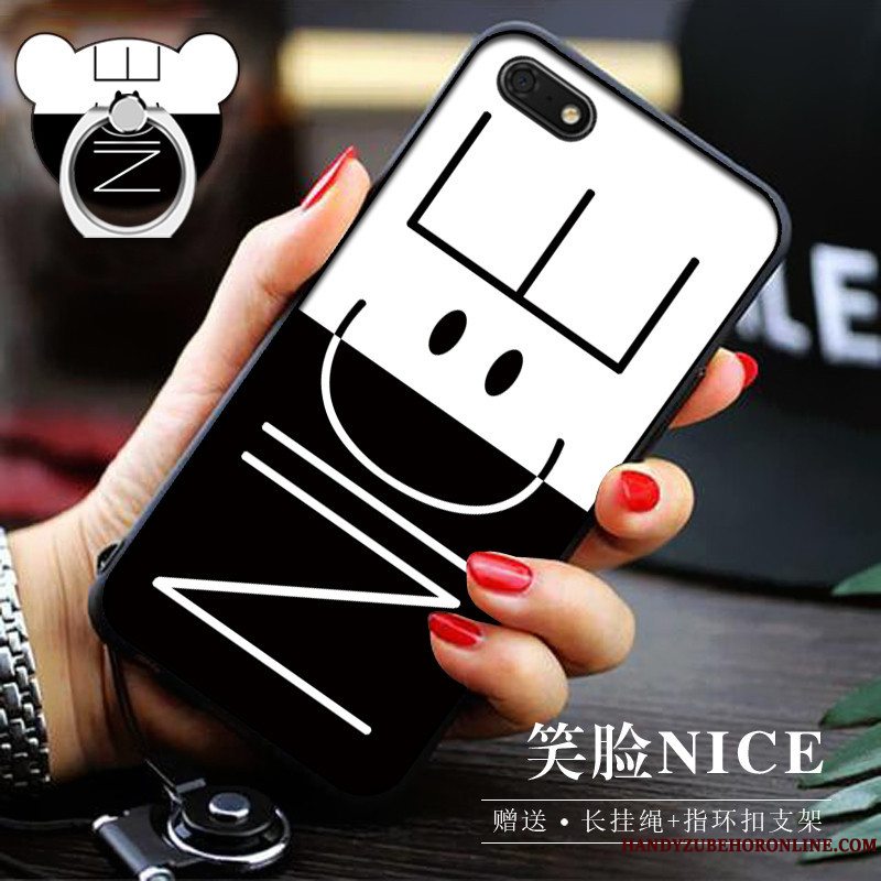 Etui Huawei Y5 2018 Blød Telefongul, Cover Huawei Y5 2018 Support Af Personlighed Trend