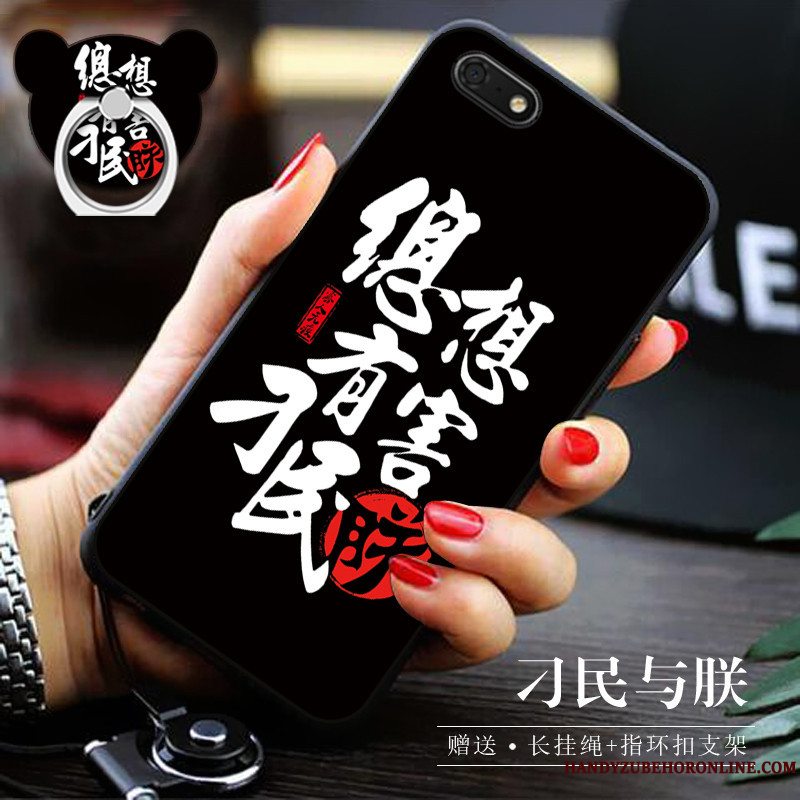 Etui Huawei Y5 2018 Blød Telefongul, Cover Huawei Y5 2018 Support Af Personlighed Trend