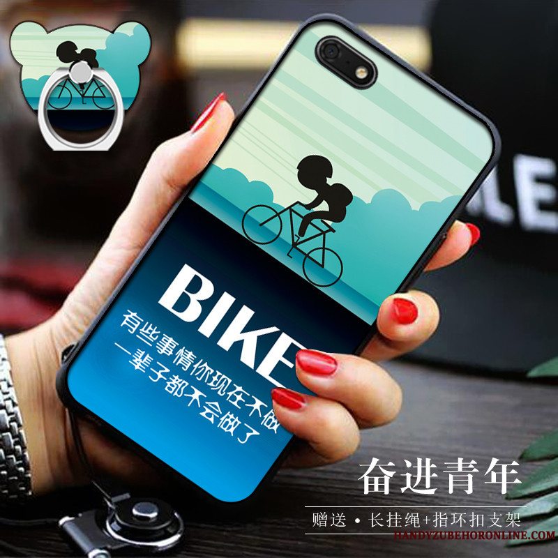 Etui Huawei Y5 2018 Blød Telefongul, Cover Huawei Y5 2018 Support Af Personlighed Trend