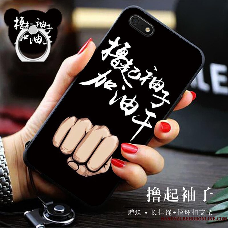 Etui Huawei Y5 2018 Blød Telefongul, Cover Huawei Y5 2018 Support Af Personlighed Trend