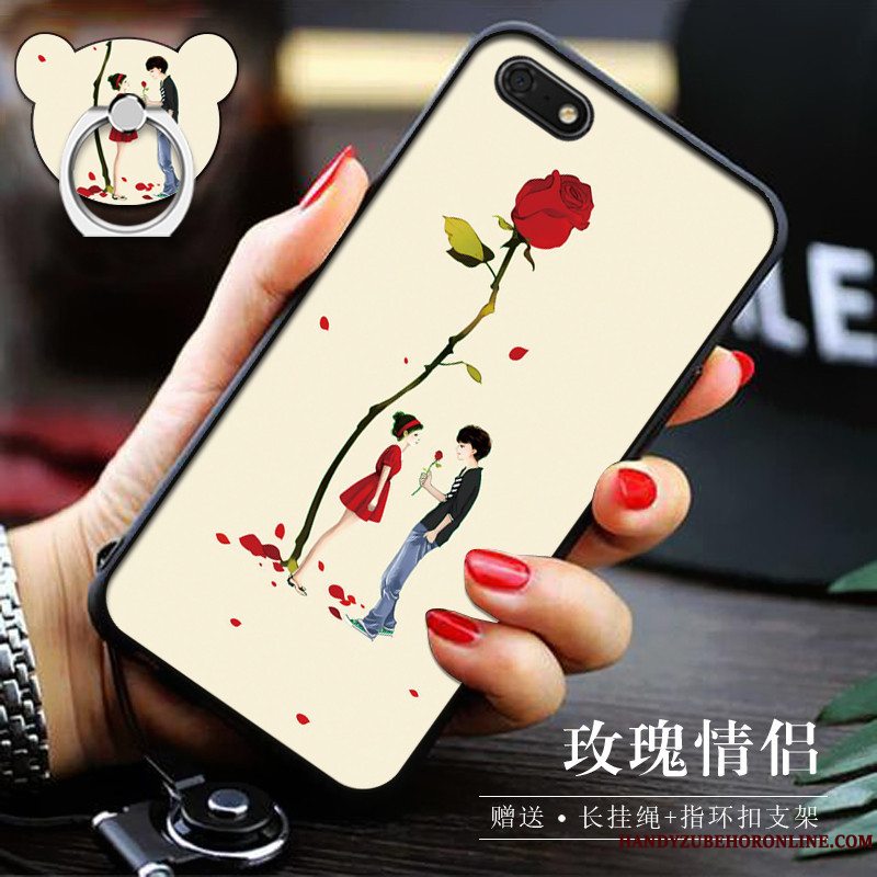 Etui Huawei Y5 2018 Blød Telefongul, Cover Huawei Y5 2018 Support Af Personlighed Trend