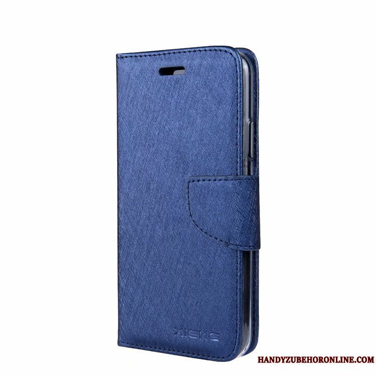 Etui Huawei Y5 2018 Folio Kort Lilla, Cover Huawei Y5 2018 Læder Telefonmåned