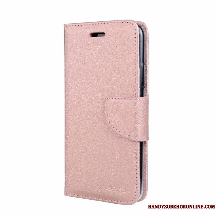 Etui Huawei Y5 2018 Folio Kort Lilla, Cover Huawei Y5 2018 Læder Telefonmåned