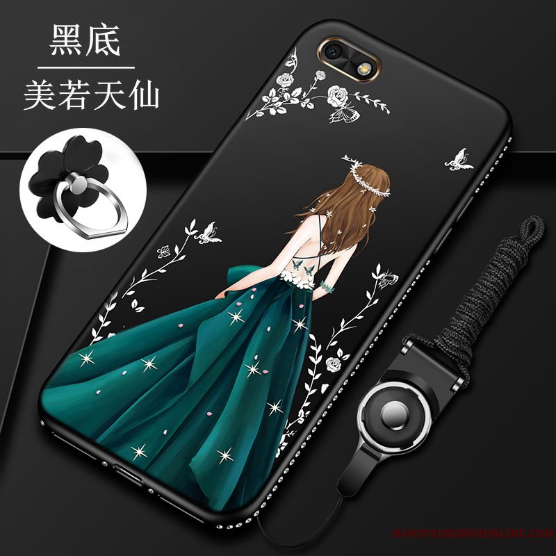 Etui Huawei Y5 2018 Kreativ Af Personlighed Rød, Cover Huawei Y5 2018 Tasker Telefontrend