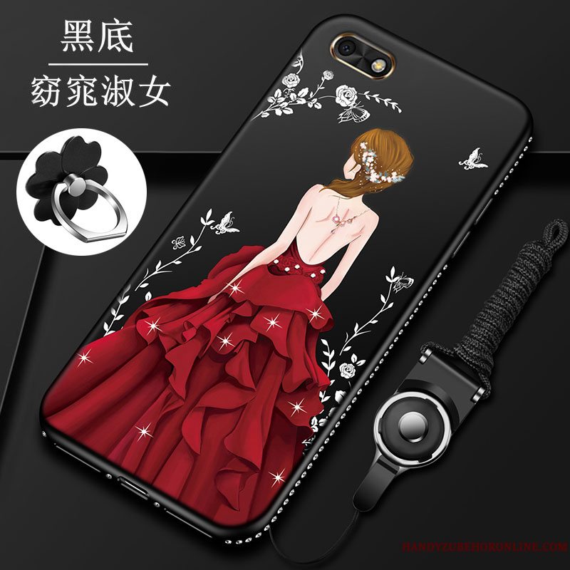 Etui Huawei Y5 2018 Kreativ Af Personlighed Rød, Cover Huawei Y5 2018 Tasker Telefontrend