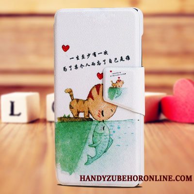 Etui Huawei Y5 2018 Læder Lilla, Cover Huawei Y5 2018 Beskyttelse